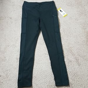 Active life wide waistband fleece-lined le…